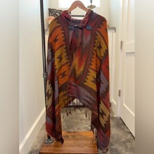 Southwestern Patterned Poncho